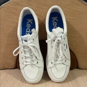 Keds Classic White Lace-Up Sneakers